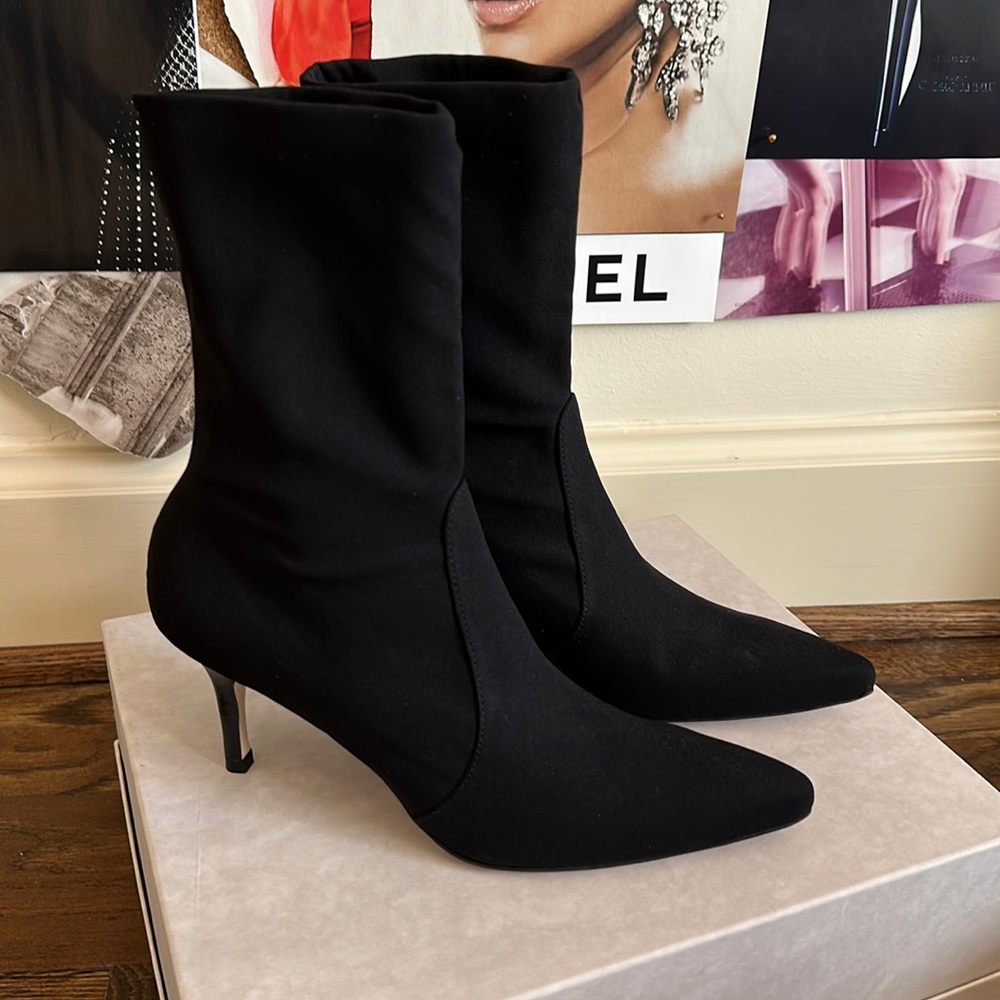 Stuart Weitzman Sock Stretch Booties